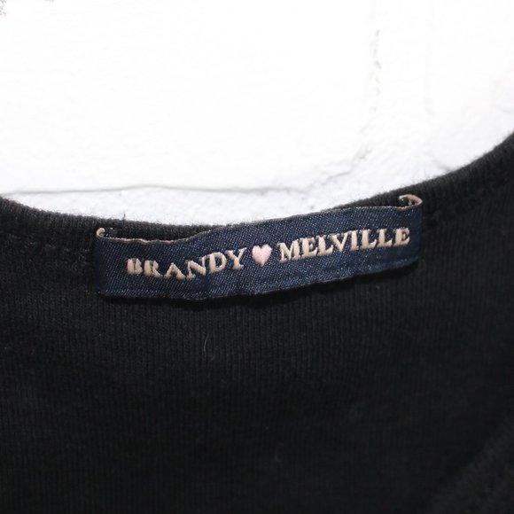 Brandy Melville Simple Black Tank Top - Picture 2 of 3